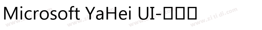 Microsoft YaHei UI字体转换